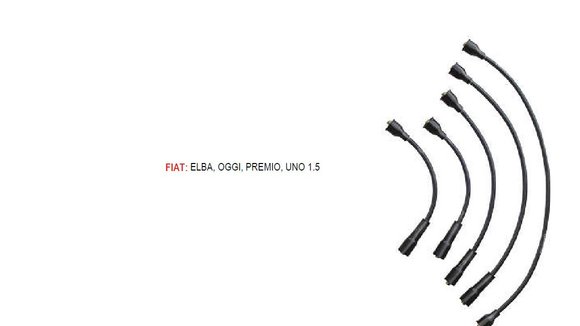 Imagen de JUEGO CABLES BUJIA FIAT UNO/PREMIO/ELBA/OGGI 1.5 HASTA 1990